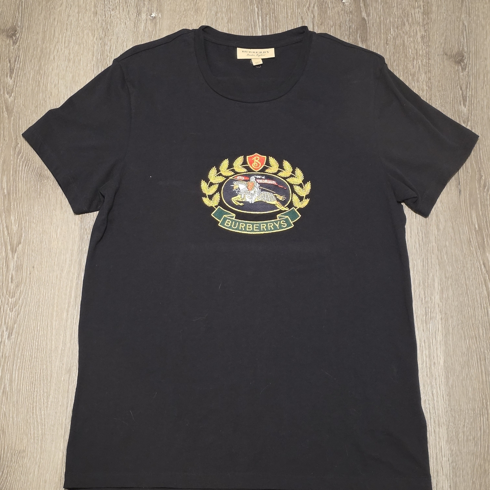 Burberry Black Men's Large T-Shirt